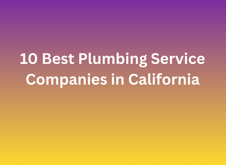 10 Best Plumbing Service Companies in California