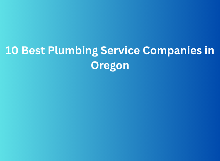 10 Best Plumbing Service Companies in Oregon