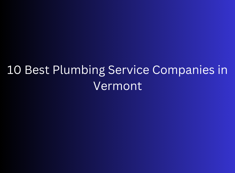 10 Best Plumbing Service Companies in Vermont