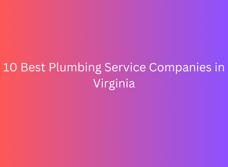 10 Best Plumbing Service Companies in Virginia