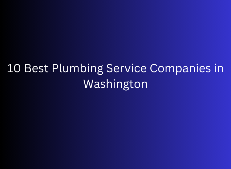 10 Best Plumbing Service Companies in Washington